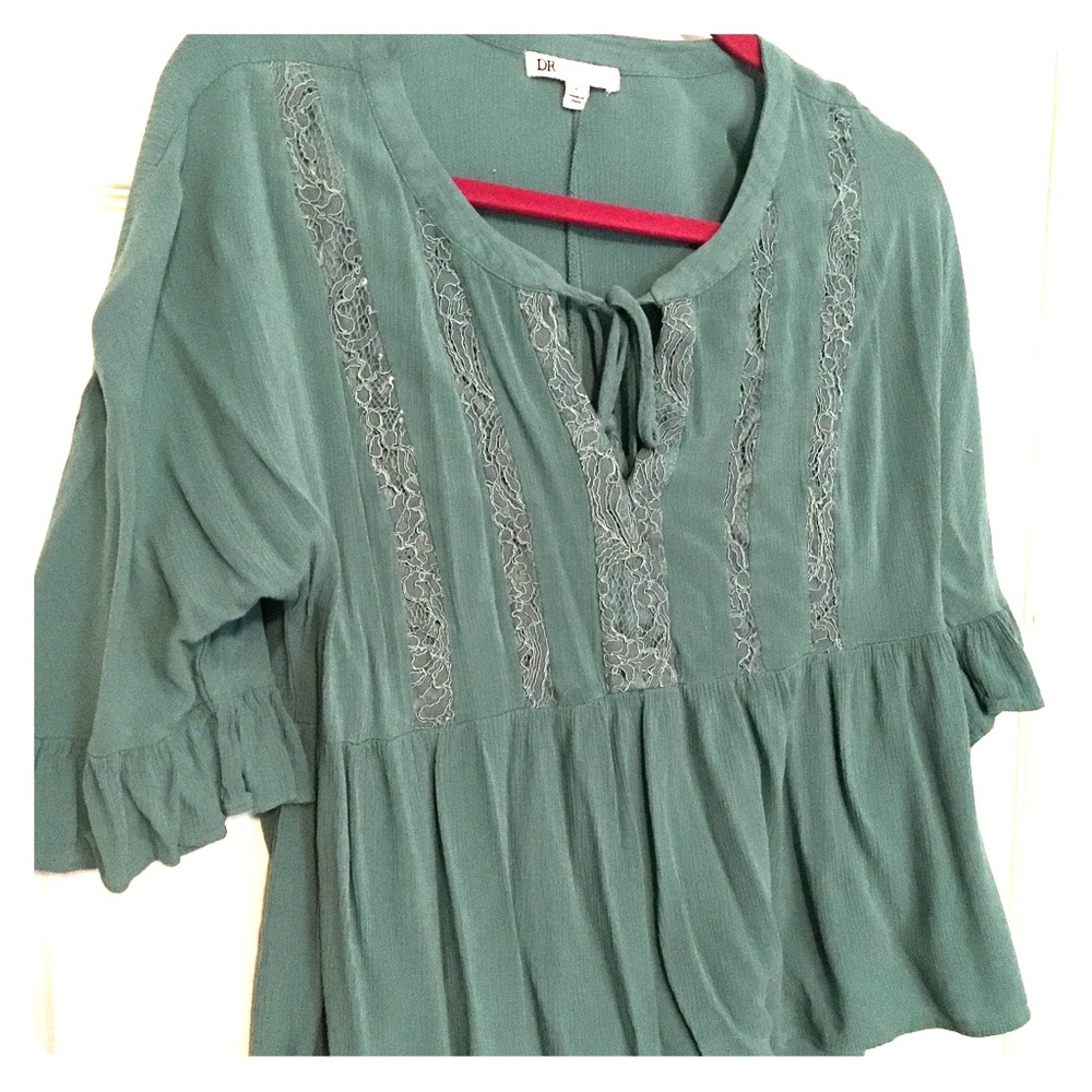 Flowy Teal Blouse